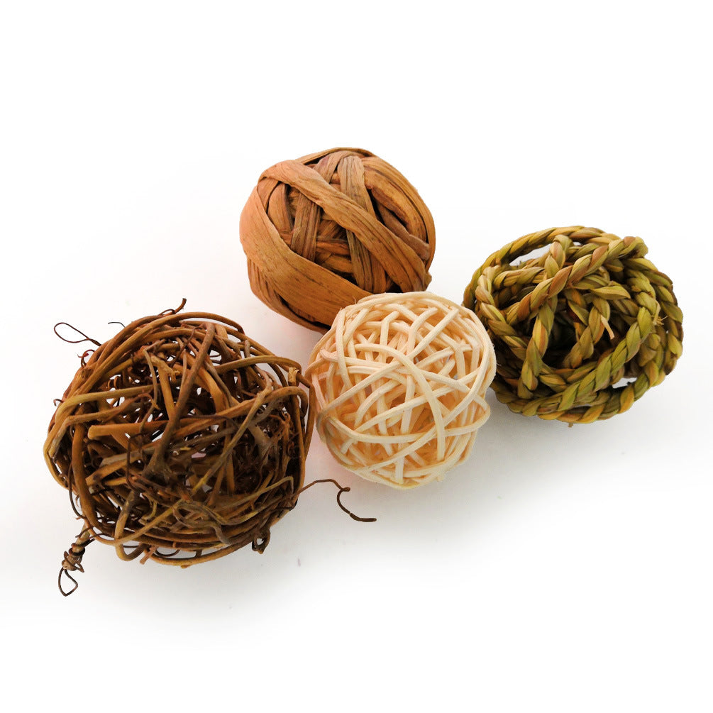Natural wood chewing toy