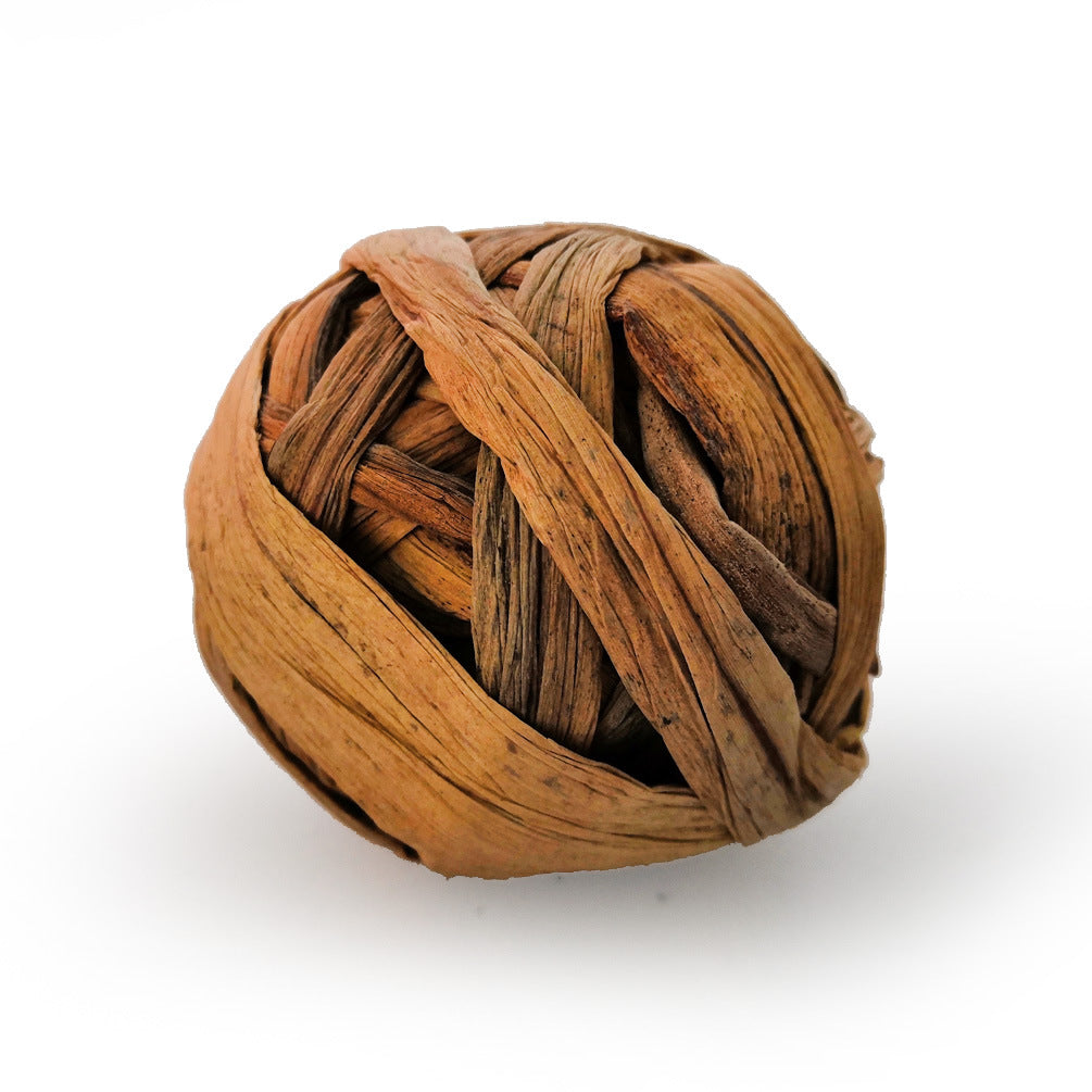 Natural wood chewing toy