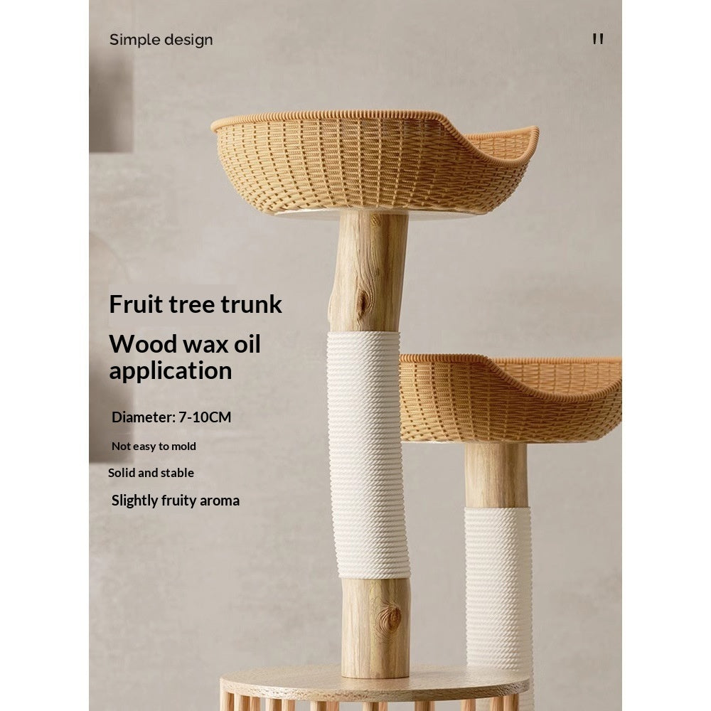 Solid Wood Cat Tree